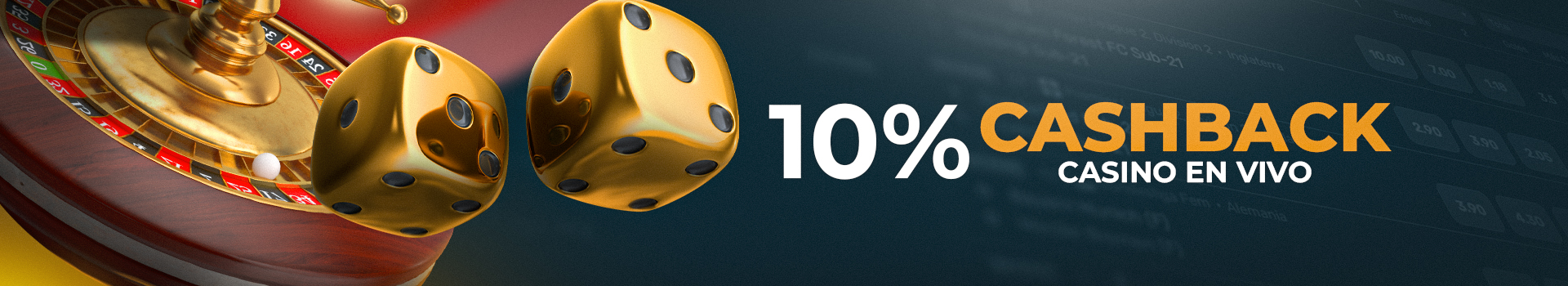10% CashBack Casino en Vivo 10% CashBack Casino en Vivo