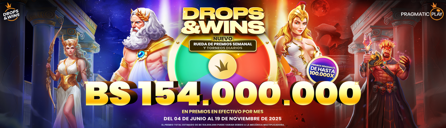 Drop And Wins: Rueda de premios semanal Drop And Wins: Rueda de premios semanal
